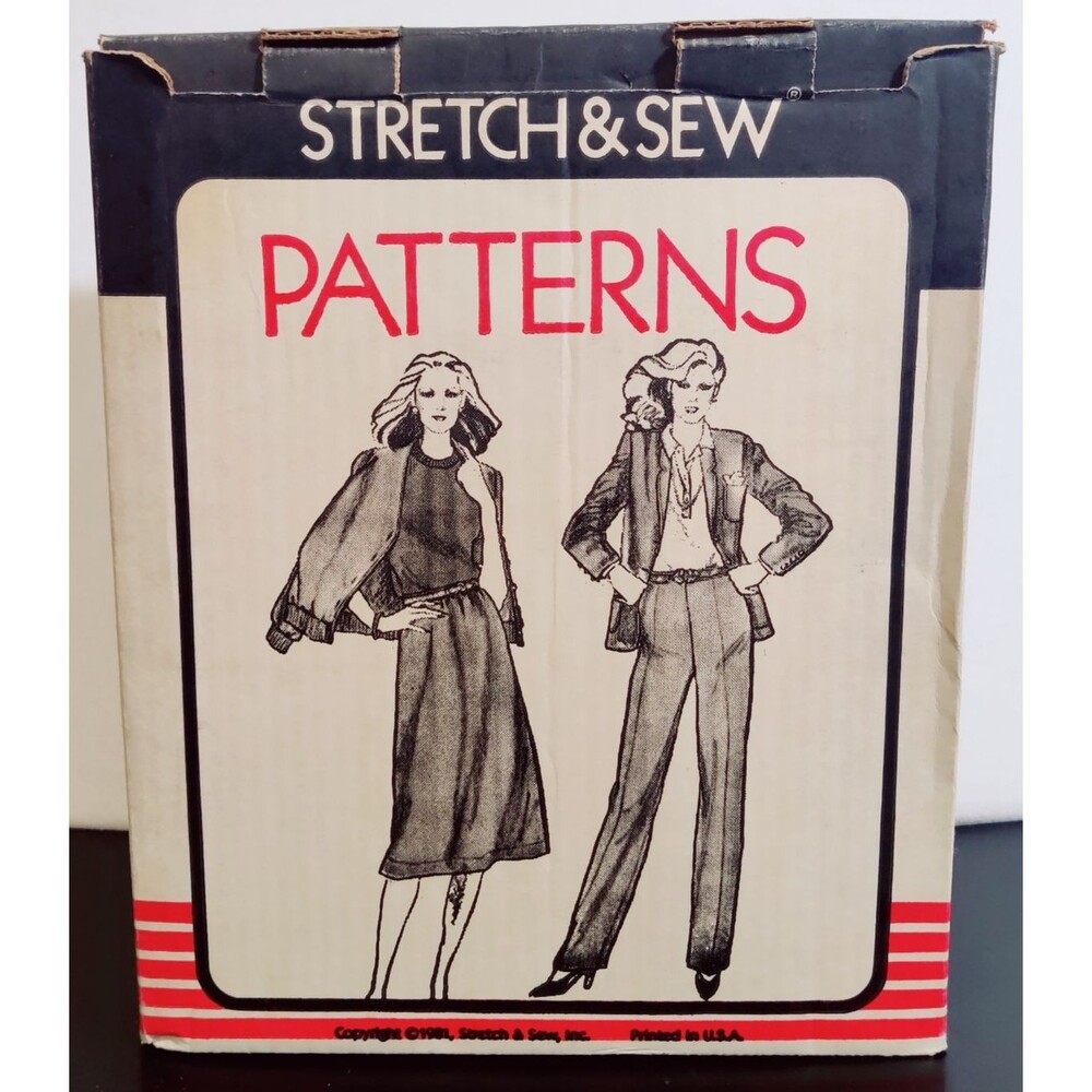 Lot 40 Uncut SEWING PATTERNS - Vintage 80s Mixed "Stretch & Sew"